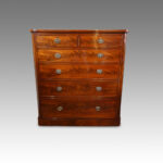 Large Victorian mahogany chest of drawers - Image 10