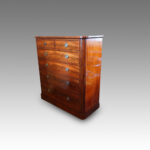 Large Victorian mahogany chest of drawers - Image 5