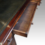 Large Victorian mahogany partners desk - Image 7