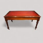 Large Victorian mahogany writing table - Image 2