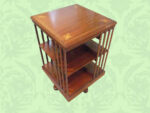 Edwardian Inlaid Mahogany Revolving Bookcase - Image 2