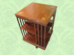 Edwardian Inlaid Mahogany Revolving Bookcase
