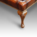 Magnificent leather and walnut coffee table - Image 2