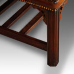 Mahogany and leather coffee table - Image 2