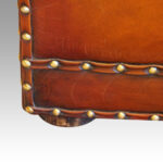 Large Victorian leather ottoman - Image 7