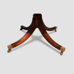 Large mahogany 3 pillar dining table 3.8metres - Image 5