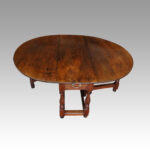 Large oak Edwardian gateleg dining table - Image 11