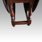 Large oak Edwardian gateleg dining table - Image 3