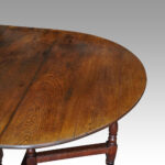 Large oak Edwardian gateleg dining table - Image 9