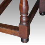 Large oak Edwardian gateleg dining table - Image 4