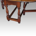 Large oak Edwardian gateleg dining table - Image 10