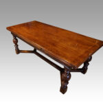 Large oak extending refectory table - Image 13