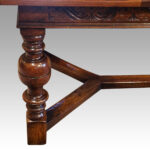 Large oak extending refectory table - Image 12