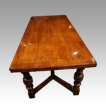 Large oak extending refectory table - Image 8