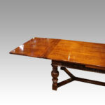 Large oak extending refectory table - Image 6