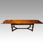 Large oak extending refectory table - Image 2
