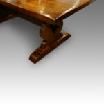 Large oak refectory dining table - Image 8