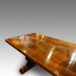 Large oak refectory dining table - Image 7