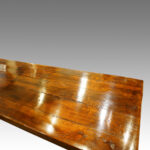 Large oak refectory dining table - Image 6