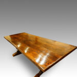 Large oak refectory dining table - Image 5