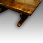 Large oak refectory dining table - Image 3