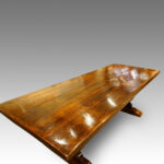 Large oak refectory dining table - Image 2