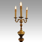 Large pair of Venetian Walnut candelabra - Image 7