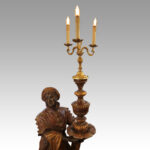Large pair of Venetian Walnut candelabra - Image 10