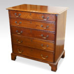 Late Georgian mahogany small chest of drawers - Image 7