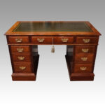 Late Victorian pedestal desk