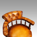 Late Victorian revolving desk chair - Image 8