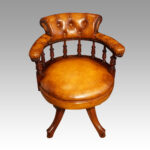 Late Victorian revolving desk chair - Image 6