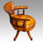 Late Victorian revolving desk chair - Image 3