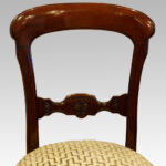 Late Victorian set of 6 mahogany dining chairs - Image 7