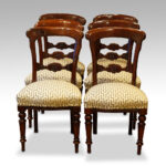 Late Victorian set of 6 mahogany dining chairs - Image 3