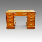 Late Victorian walnut pedestal desk Now Sold