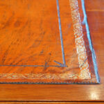 Late Victorian walnut pedestal desk Now Sold - Image 3