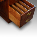 Late Victorian walnut pedestal desk Now Sold - Image 4