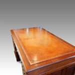 Late Victorian walnut pedestal desk Now Sold - Image 6