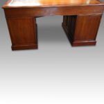 Late Victorian walnut pedestal desk Now Sold - Image 7
