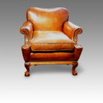 Leather easy chair 1920's - Image 2