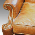 Leather easy chair 1920's - Image 3
