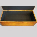 Victorian leather deep buttoned ottoman - Image 4