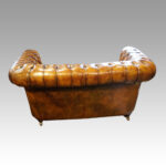 Leather button back 2-seat Chesterfield - Image 7