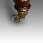 Large leather banquet stool - Image 3