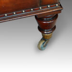 Large leather banquet stool - Image 8