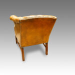 Georgian style leather library chair - Image 4