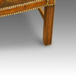 Georgian style leather library chair - Image 6