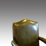 Leather revolving desk chair - Image 3