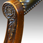 Leather revolving desk chair - Image 5